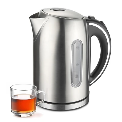 MegaChef 1.7 Quart Stainless Steel Electric Tea Kettle