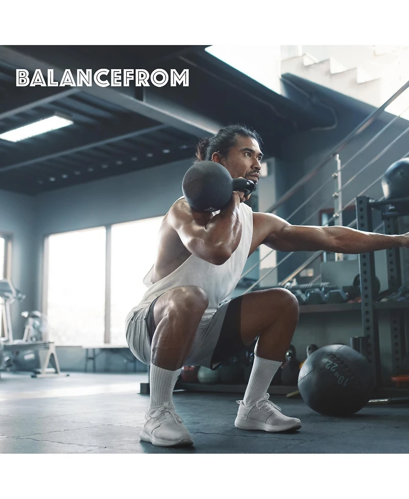 BalanceFrom Fitness BalanceFrom Kettlebell Fitness Exercise Weights, Set of 3, 10, 15, and 20 Pounds