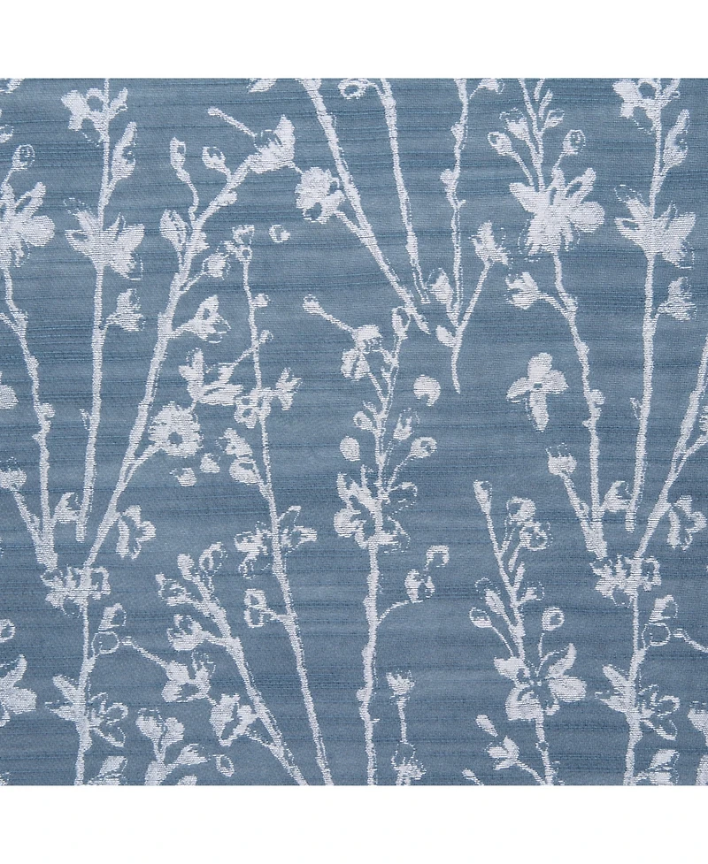 Chanasya Premium 2-Panel Floral Jacquard Textured Beige Curtains with Grommets for Windows Living Room Bedroom Office