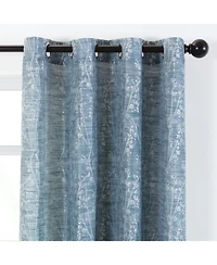 Chanasya Premium 2-Panel Floral Jacquard Textured Beige Curtains with Grommets for Windows Living Room Bedroom Office