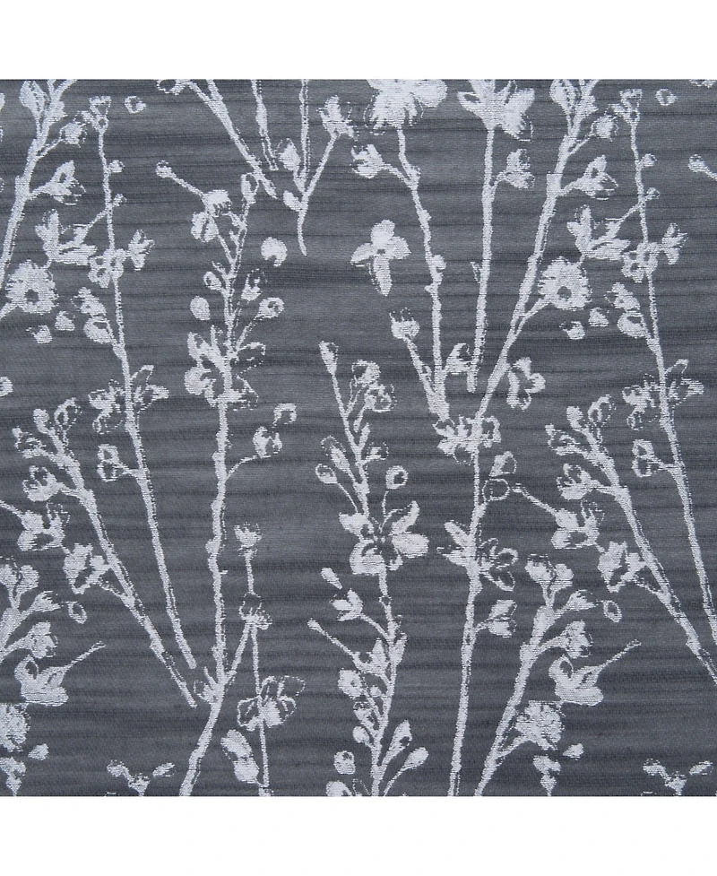 Chanasya Premium 2-Panel Floral Jacquard Textured Beige Curtains with Grommets for Windows Living Room Bedroom