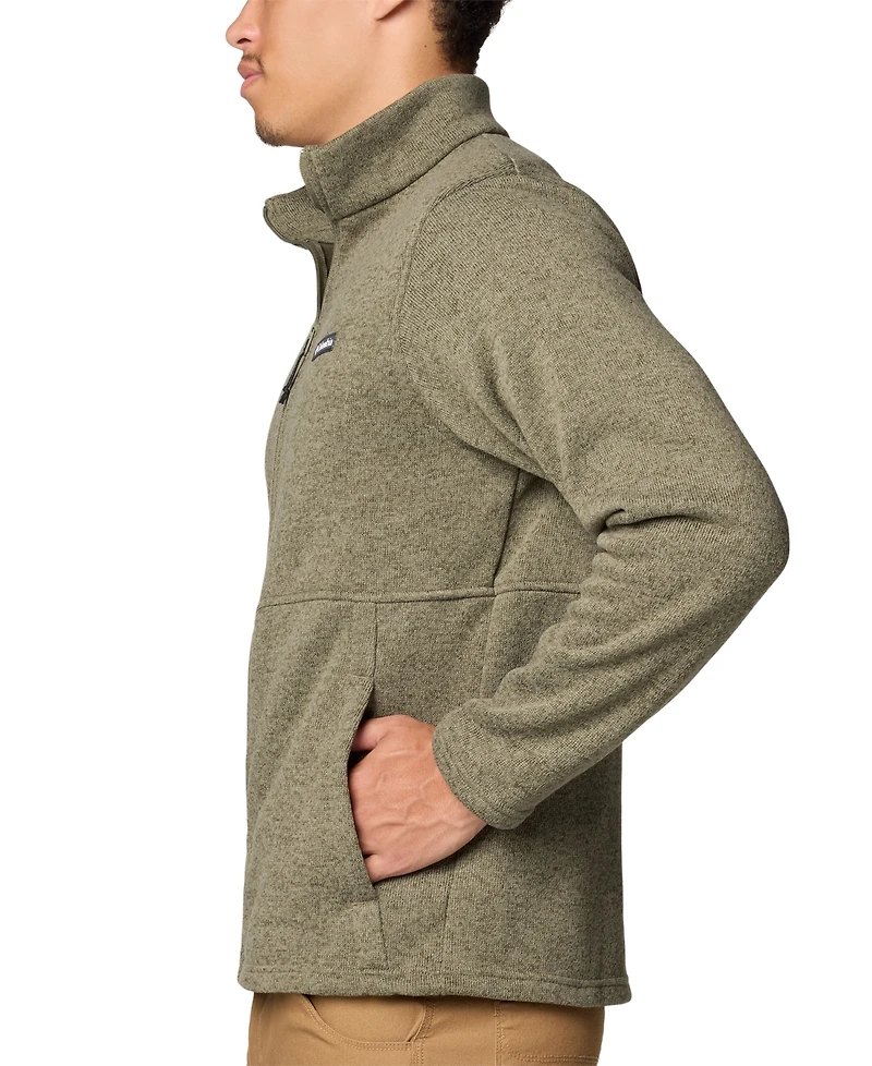 Columbia Men's Alto Pass Textured Knit Sweater Fleece Zip-Front Jacket