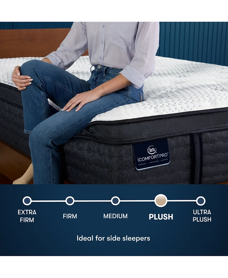Serta iComfortPro Dartmouth 15" Latex Foam Plush Pillow Top Mattress