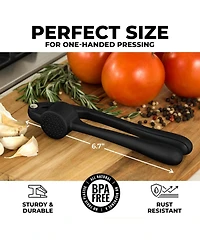 Premium Garlic Press - Durable Masher with Soft, Easy to Squeeze Handle