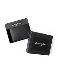 Club Rochelier Men's Slim Wallet with Zippered Pocket