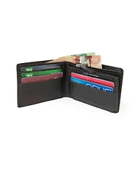 Club Rochelier Men's Slim Wallet with Zippered Pocket