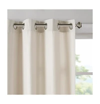 Madison Park Englewood Solid Piece Dyed Grommet Top Curtain Panel, 50"W x 84"L