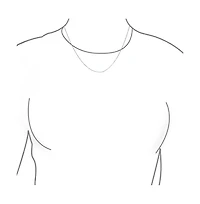 Bling Jewelry Box Chain Link 1MM Thin 10 Gauge Necklace Gold Plated .925 Sterling Silver