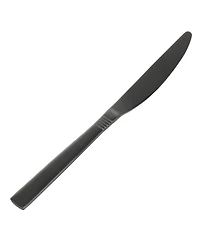 MegaChef Cravat 20 Piece Flatware Utensil Set, Stainless Steel Silverware Metal Service for 4 Matte Black