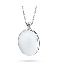 Bling Jewelry Keepsake Victorian Filigree Perfume Essential Oil Diffuser Oval Infinity Cross Locket Necklace