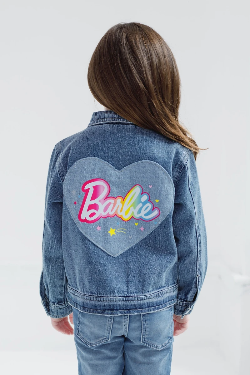 Barbie Little Girls Denim Jacket