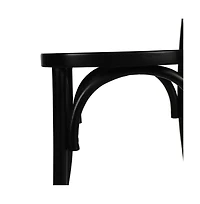 Merrick Lane Mara Set Of 2 Solid Wood Dining Chairs With Stackable Design, Ornate Seat Back Accenting, And Elegant Finish