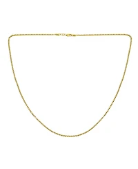 Bling Jewelry Fine Solid Yellow 10K Gold Strong Box Chain Necklace Medium 100 Gauge Lobster Claw Clasp 16,18,20,22,24 Inch