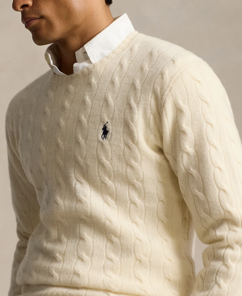 Polo Ralph Lauren Men's Wool-Cashmere Cable-Knit Sweater