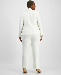 Le Suit Plus Shawl-Collar Pant