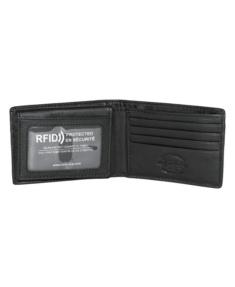 Club Rochelier Men's Slim Fold Wallet with Removable Id