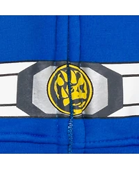 Power Rangers Blue Ranger Red Black Fleece Zip Up Hoodie Toddler| Child Boys