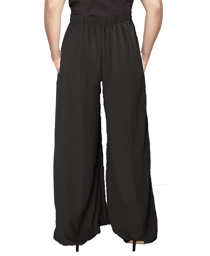 Plus High Rise Palazzo Wide Leg Pants