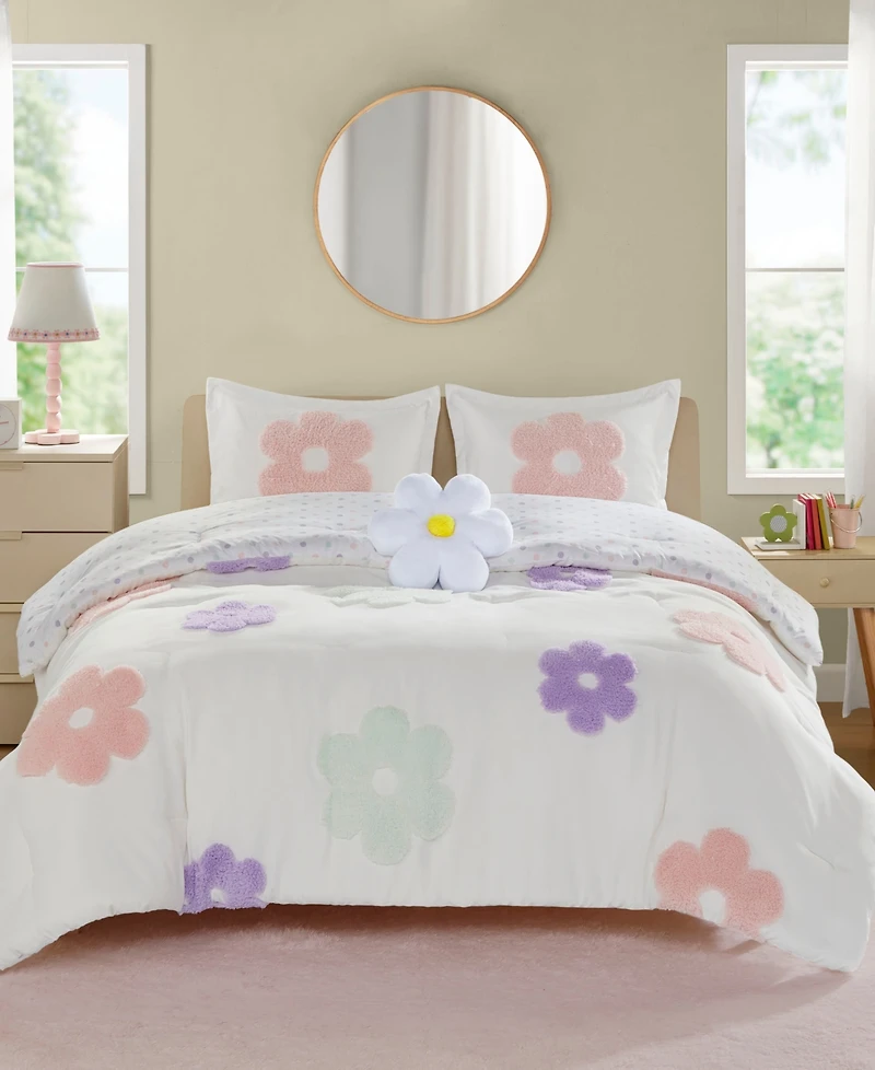 Intelligent Design Gracie Floral Reversible 4-Pc. Comforter Set, Full/Queen