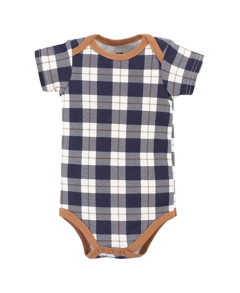 Hudson Baby Boys Cotton 3-Piece Bodysuit Bundle