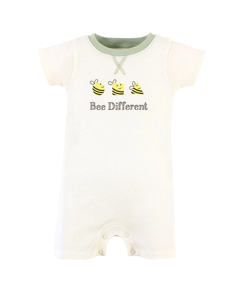 Touched by Nature Baby Boys Unisex 2 Pack of Organic Rompers