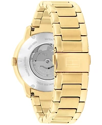 Tommy Hilfiger Men's Automatic Gold-Tone Stainless Steel Bracelet Watch 43mm