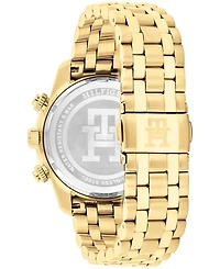 Tommy Hilfiger Men's Chronograph Gold-Tone Stainless Steel Bracelet Watch 41mm