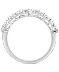 Effy Diamond Double Row Band (1/6 ct. t.w.) in Sterling Silver