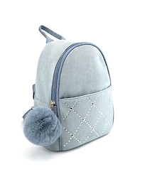 Like Dreams Kingston Denim Rhinestone Backpack