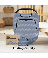 KeaBabies Warmzy Baby Car Seat Cover, Universal Stretch Fit Infant Carseat Covers for Babies, Winter Canopy