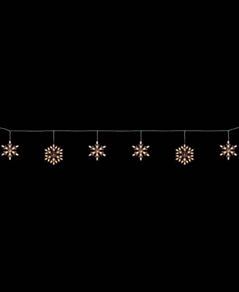 Northlight 150 Count Snowflake Icicle Christmas Lights 8.5 ft Wire
