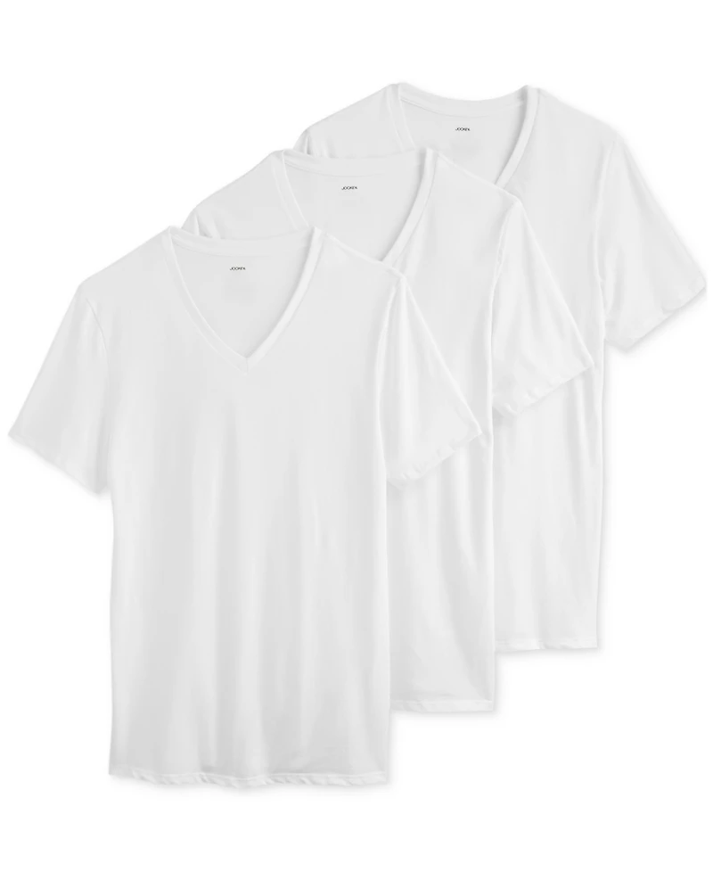 Jockey Men's Stretch Short-Sleeve V-Neck T-Shirts, Pack of 3