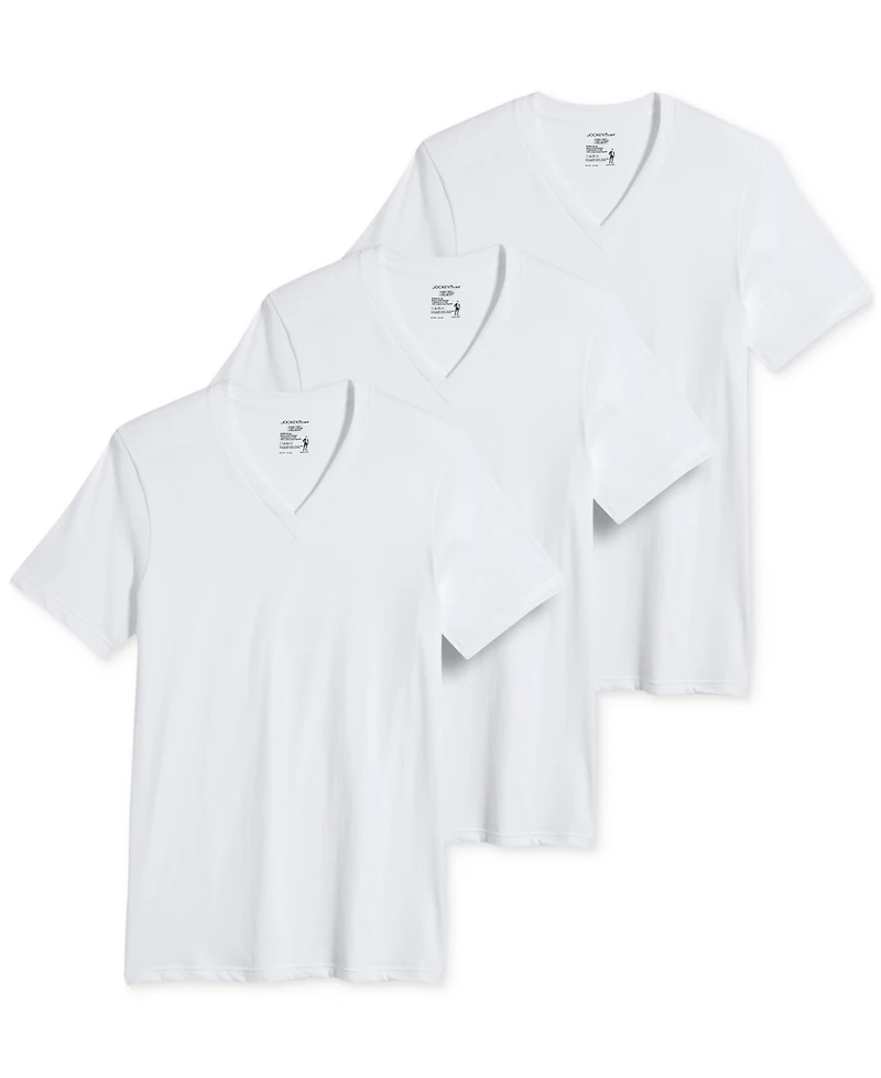 Men's 3-Pack Classic V-Neck Undershirts