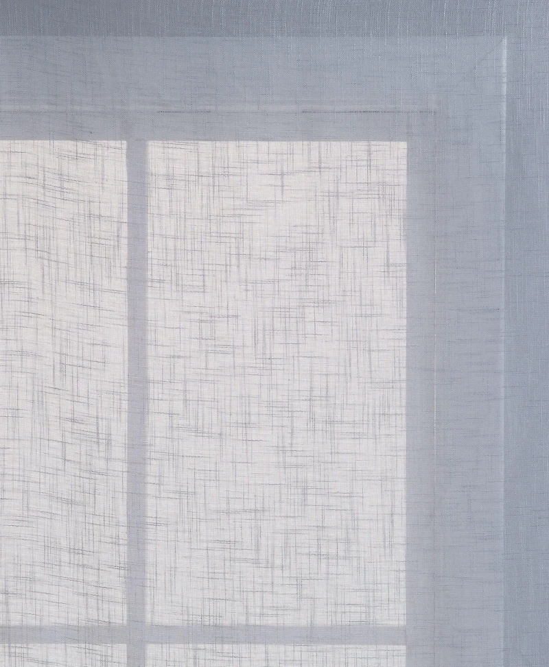 Kate Aurora Coordinating 4 Piece Geometric & Solid Curtain Set - 38 in. W x 96 L, Aqua