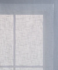 Kate Aurora Coordinating 4 Piece Geometric & Solid Curtain Set - 38 in. W x 96 L, Aqua