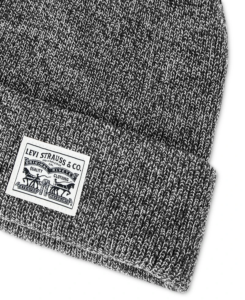 Levi's Men's Ribbed Logo Beanie