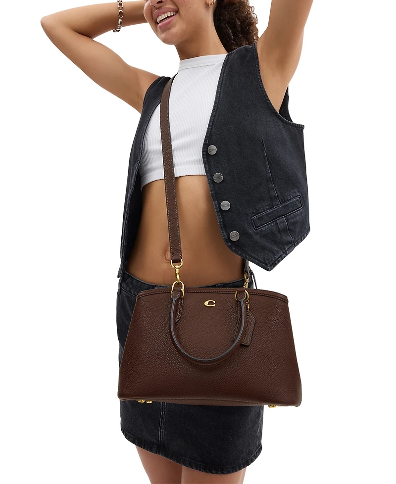 Coach Legacy Medium Pebble Leather Carryall Bag 28