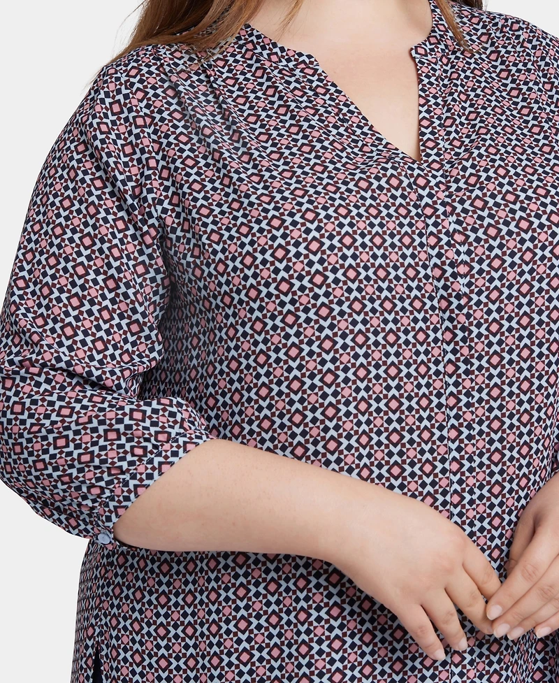 Nydj Plus Pintuck Blouse