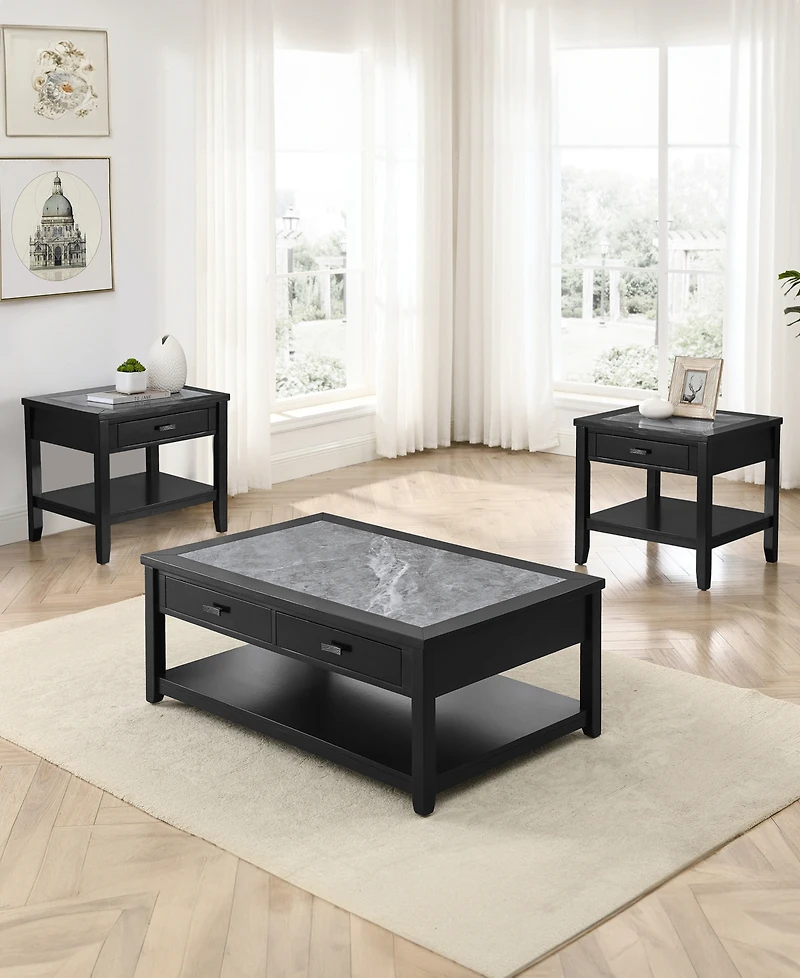 Garvine 25" Wood End Table