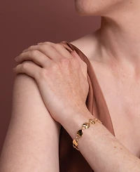 Olivia Burton Women's Locked Heart Gold Plated Bracelet