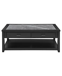 Garvine 47" Wood Cocktail Table