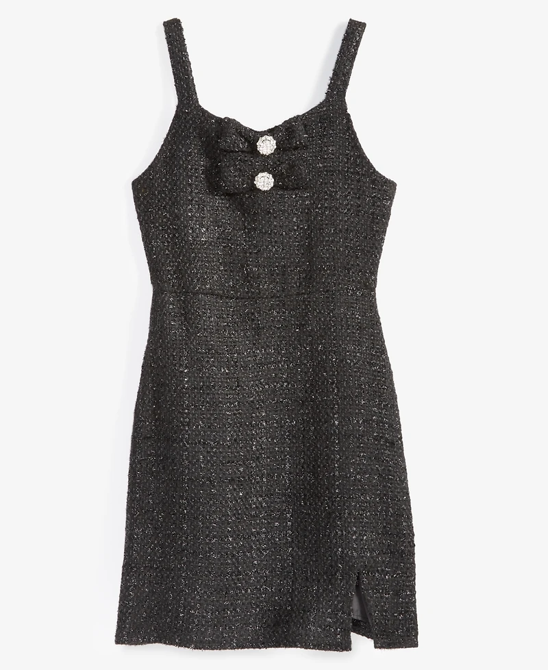 Rare Editions Big Girls Lurex Boucle Bow Jumper
