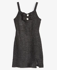 Rare Editions Big Girls Lurex Boucle Bow Jumper