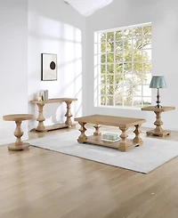 Dory 22" Wood Round End Table