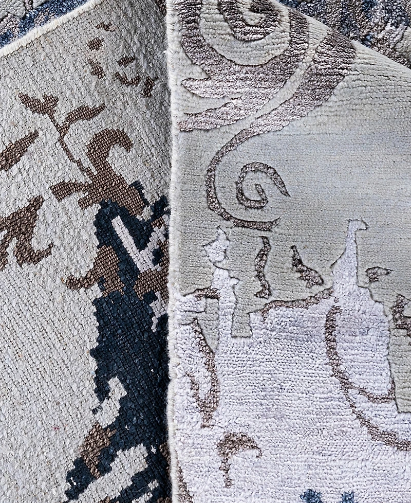 Adorn Hand Woven Rugs Indian Ooak M7011 8'1''x10'1'' Area Rug