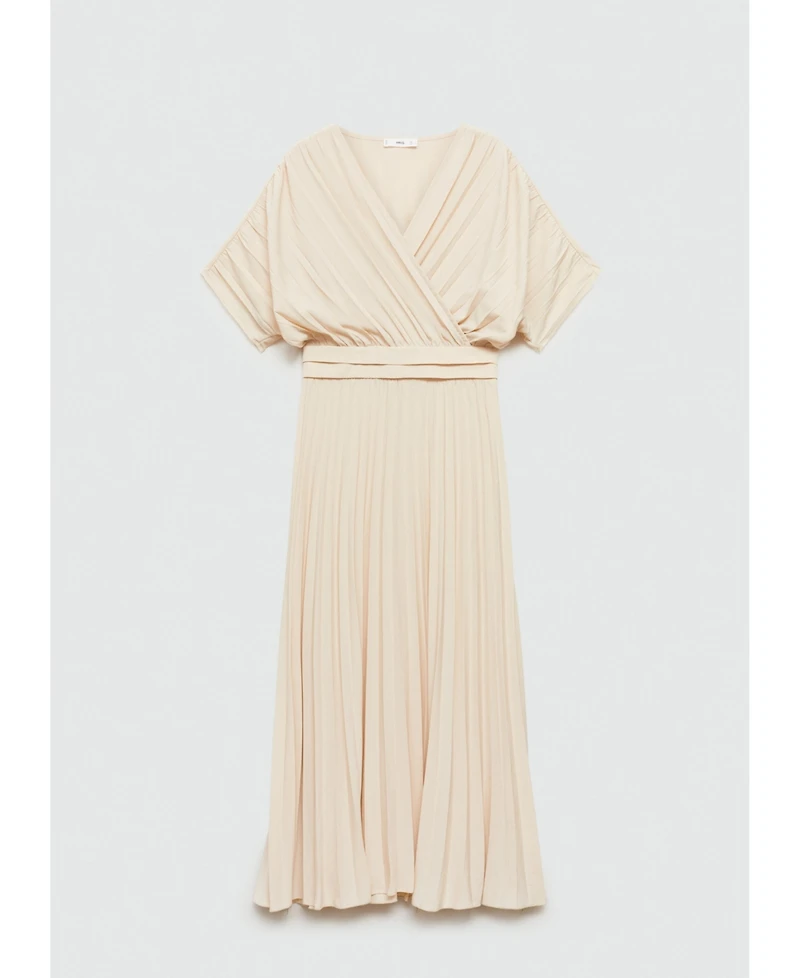 Mango Women's Pleated A-Line Dress