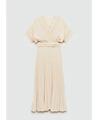 Mango Women's Pleated A-Line Dress