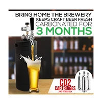 NutriChef Homebrew Mini Keg Beer Dispenser