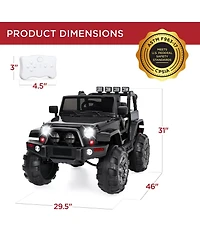 Best Choice Products 12V Kids Ride On Truck Car w/ Remote Control, Spring Suspension, Bluetooth, Led Lights