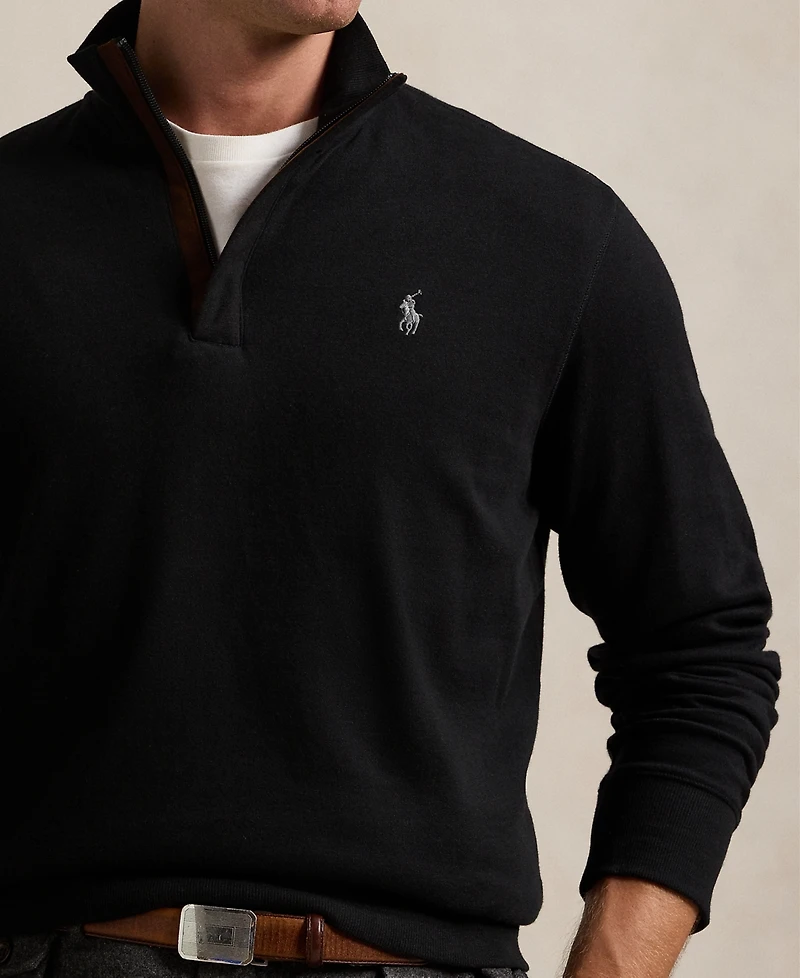 Polo Ralph Lauren Men's Luxury Jersey Quarter-Zip Pullover